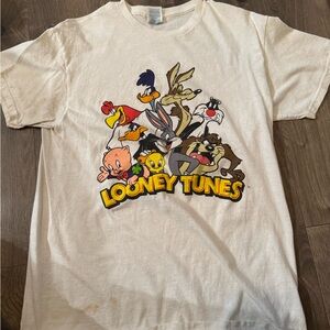 Delta White Looney Tunes Graphic Tee